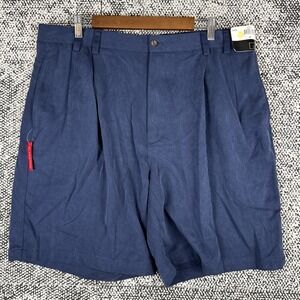 Cezani Chino Shorts Mens 38 Modal Blend Washed‎ Blue Comfort Classic NEW